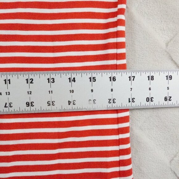 J.Crew Striped Poplin Trimmed Dress Womens Small Red White Preppy - Picture 7 of 12